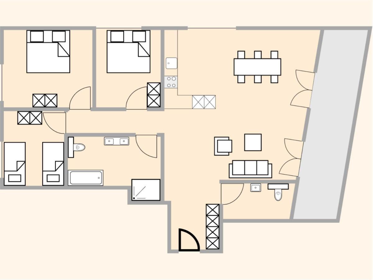 Exklusive 4.5 Zimmer Wohnung Fuer Familien Und Business 에스첸즈 외부 사진